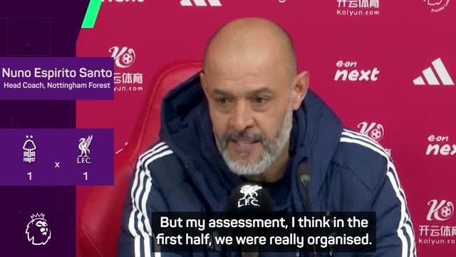 Espirito Santo reflects on 'entertaining' draw with Liverpool