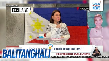 VP Duterte kaugnay sa pagtakbo sa Eleksyon 2028 - "We are seriously considering" | Balitanghali