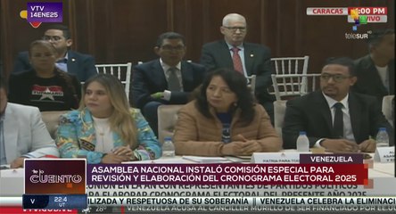 Te Lo Cuento 14-01: Parlamento venezolano instaló comisión para elaborar el cronograma comicial 2025