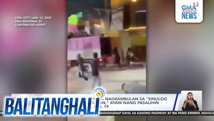 2 grupo ng propsmen na nagrambulan sa "Sinulog sa Kabataan sa Dakbayan," ayaw nang pasalihin sa grand parade sa Jan. 19 | Balitanghali