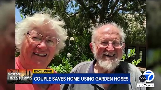 Couple in their 80s saves home from Palisades Fire using garden hoses