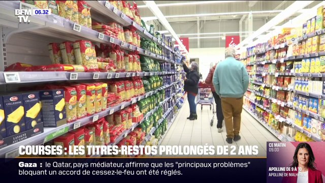 L'utilisation des titres-restaurants pour faire ses courses de nouveau autorisée jusqu'à fin décembre 2026