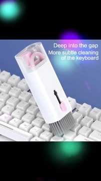 7 In 1 Kit Scalable Keyboard Cleaner Brush Multifunctional Cleaning Kit Earphone Cleaning Pen Cleaner Keyboard Cleaning Kit(random Color)