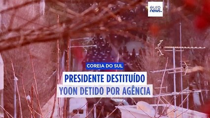 Presidente destituído da Coreia do Sul, Yoon Suk-yeol, foi detido pela agência anti-corrupção após impasse de semanas