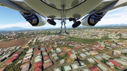 Illuminated Takeoff: American Airlines at Enrique Malek International Airport (DAV), David, Panama  #flights #fly #flightlovers #canada #usa #japan #aviation #flying #FlyingLovers #aviationlovers