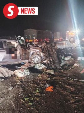 Three killed in multi-vehicle crash on highway near Rembau
