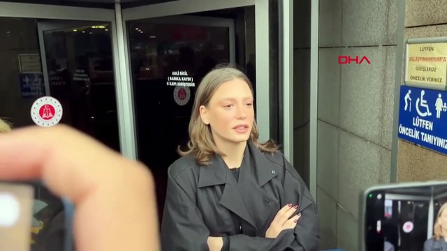 Serenay Sarıkaya, Ayşe Barım soruşturmasında ifade verdi, adliye önünde açıklama yaptı