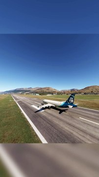 Innovative Ascent: Alaska Airlines A320neo at Queenstown Airport (ZQN), Queenstown, New Zealand #flights #fly #flightlovers #canada #usa #japan #aviation #flying #FlyingLovers #aviationlovers