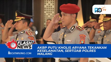 AKBP Putu Kholis Aryana Tekankan Kesiapan Hadapi Tantangan Tahun 2025 dalam Sertijab Polres Malang