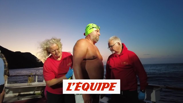 Traversée historique de Stève Stievenart à Catalina - Nage extrême - Eau libre