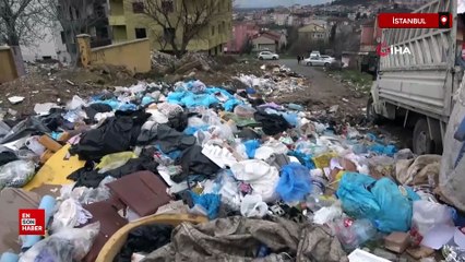 İstanbul Üsküdar'da mahalleli moloz ve çöp yığınlarına isyan etti