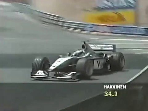 F1 – Mika Häkkinen (McLaren Mercedes V10) lap in qualifying – Monaco 2000