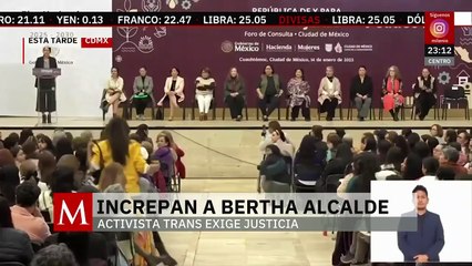 Activista trans cuestiona a Bertha Alcalde sobre derechos y políticas