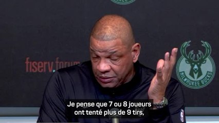 Bucks - Rivers : "Quand nous faisons cela, nous sommes plutôt bons"