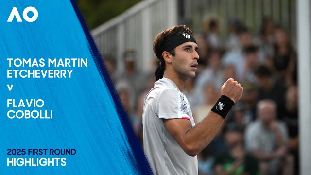Tomás Martín Etcheverry vs Flavio Cobolli (6-7, 6-3, 7-5, 6-1) | Abierto de Australia 2025 | Primera Ronda