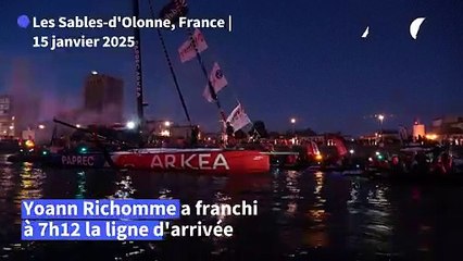 Vendée Globe: Yoann Richomme deuxième aux Sables-d'Olonne