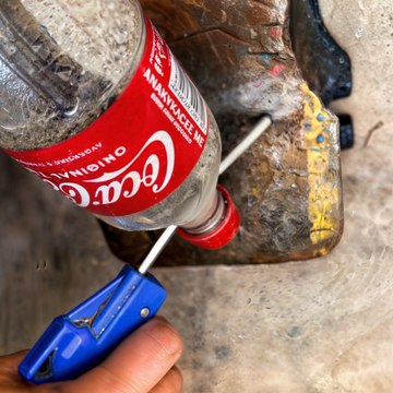 DIY Sand Jet Rust cleaning, fixing pipe and rock mower are tested!!