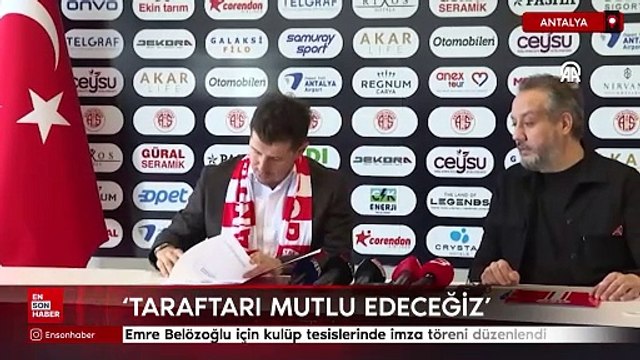 Emre Belözoğlu için kulüp tesislerinde imza töreni düzenlendi