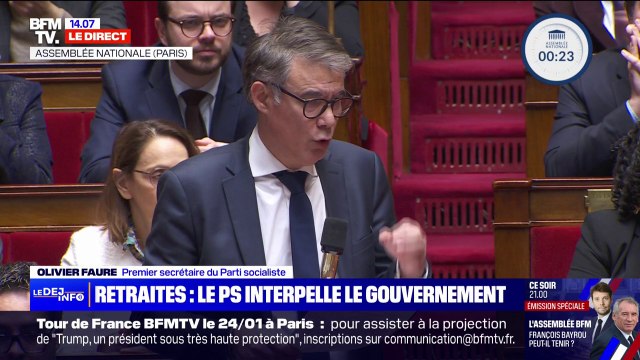 Remise en chantier de la réforme des retraites: Le Parlement doit avoir le dernier mot , déclare Olivier Faure (PS) en interpellant François Bayrou à l'Assemblée