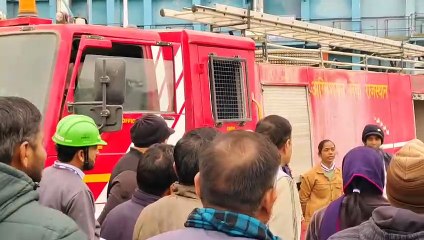 थर्मल पॉवर प्लांट धौलपुर में बाॅयलर फटने की घटना के सम्बन्ध में की माॅक ड्रील, सभी विभागों की दिखी मुस्तादी