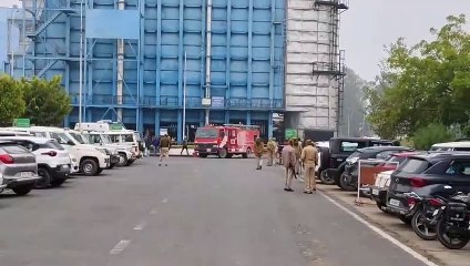 थर्मल पॉवर प्लांट धौलपुर में बाॅयलर फटने की घटना के सम्बन्ध में की माॅक ड्रील, सभी विभागों की दिखी मुस्तादी