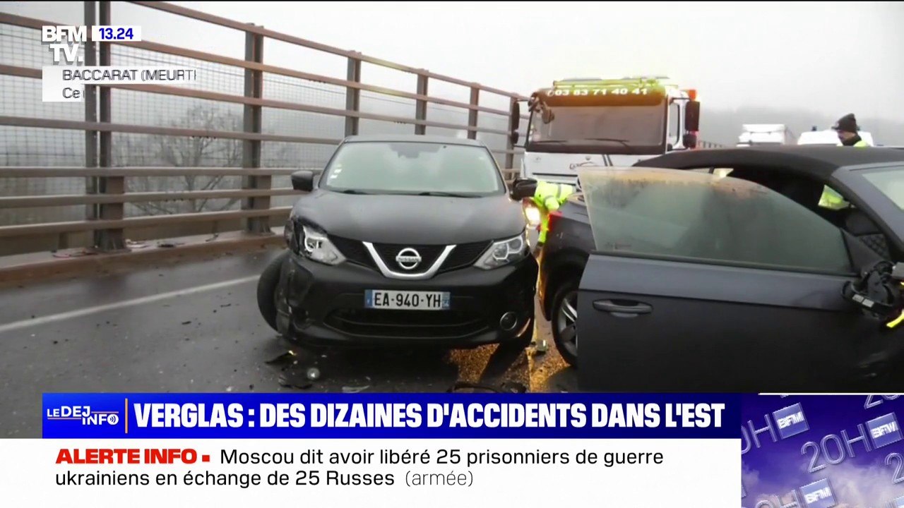 Des pluies verglaçantes causent des dizaines d’accidents de la route dans l’est de la France