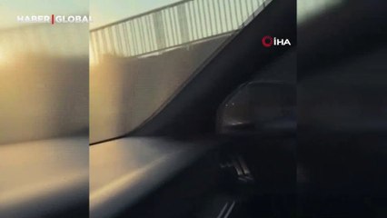 Bisikletin üzerinde tehlikeli yolculuk