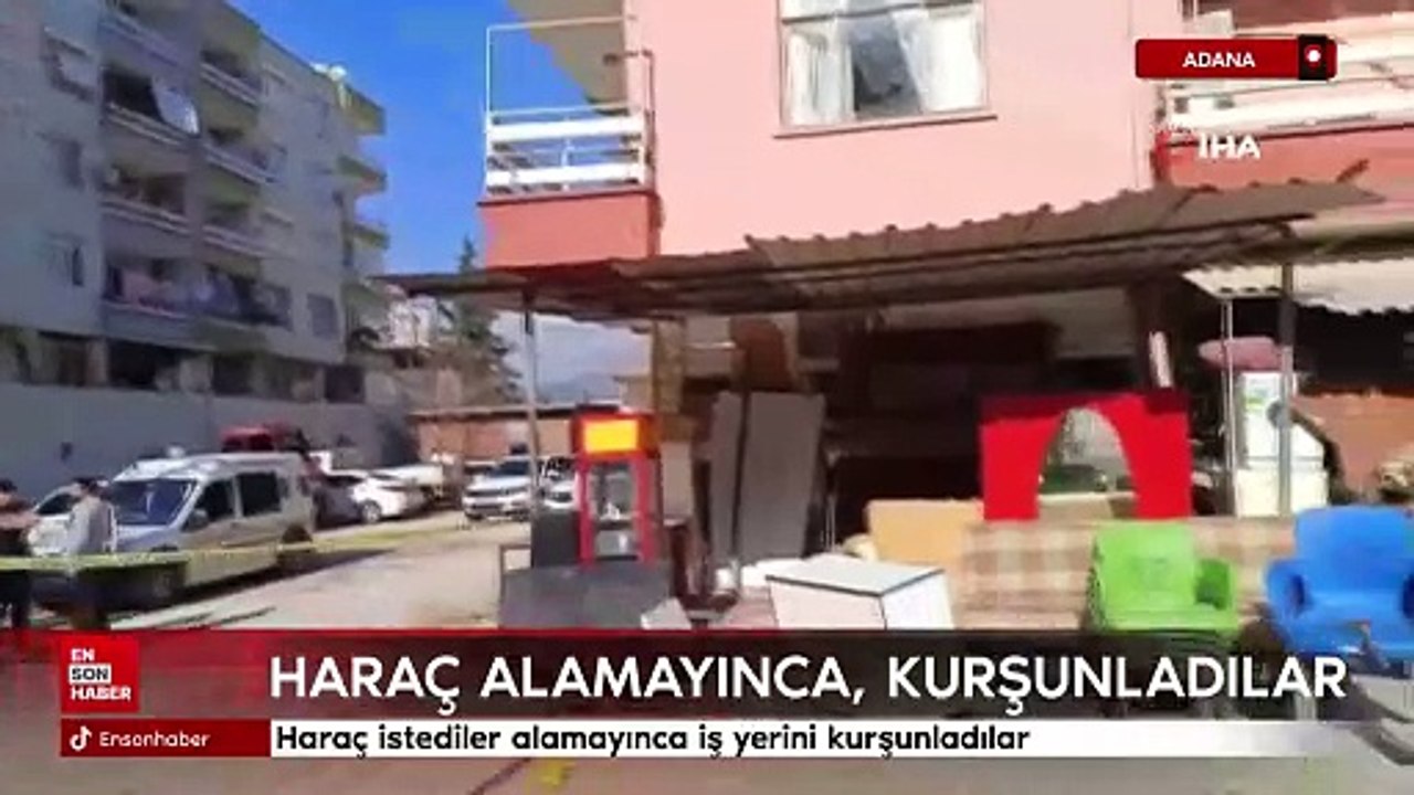 Adana'da haraç istediler alamayınca iş yerini kurşunladılar