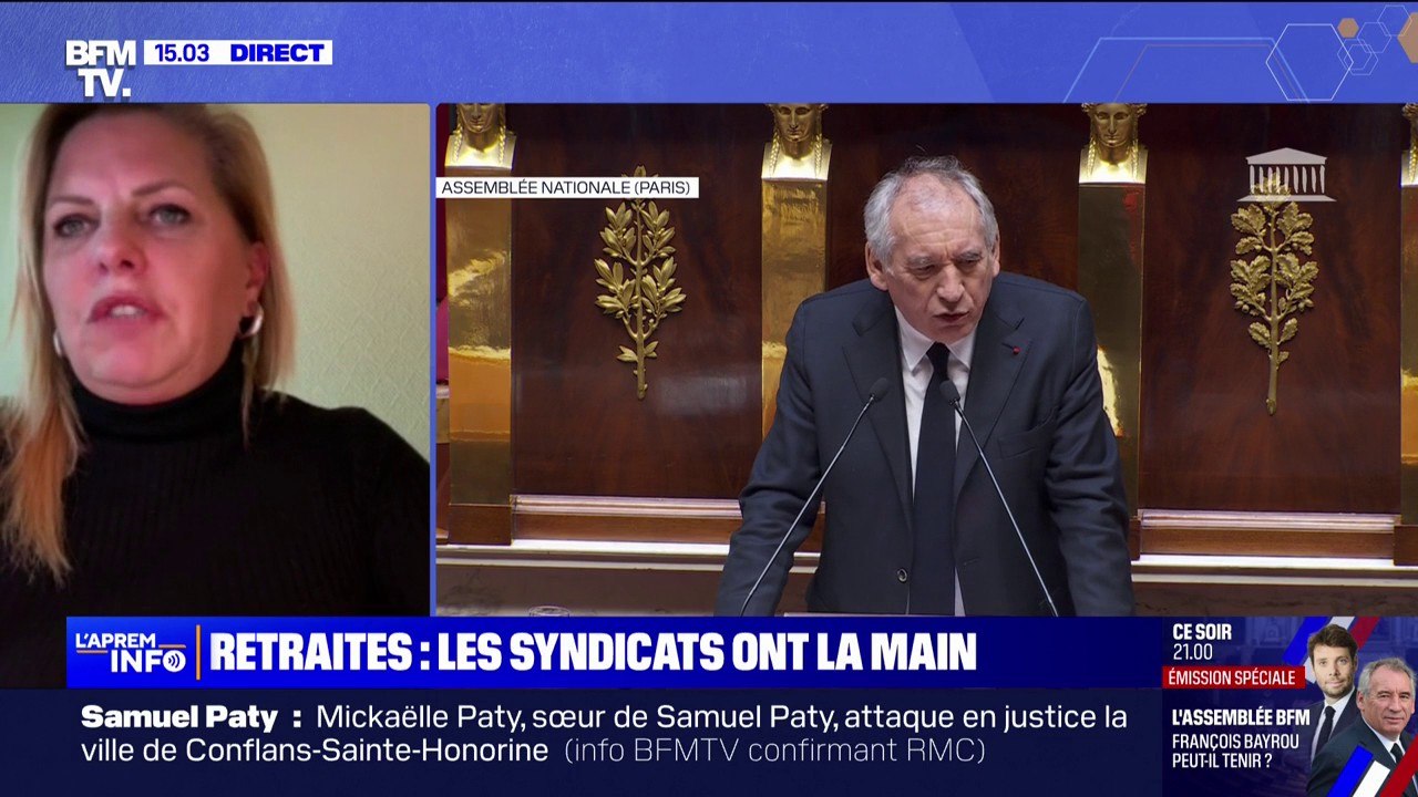 Remise en chantier de la réforme des retraites: "On ne pourra pas négocier avec le pistolet sur la tempe", affirme Nathalie Bazire (CGT)