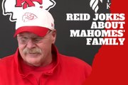 Andy Reid jokes about Mahomes' growing family