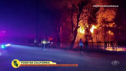 Fogo na Califórnia: saiba como bombeiros combatem incêndios | Melhor da Noite