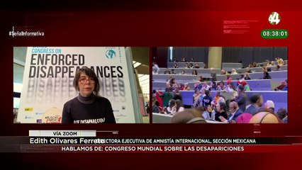 Edith Olivares habla del Congreso Mundial sobre las Desapariciones Forzadas en Ginebra