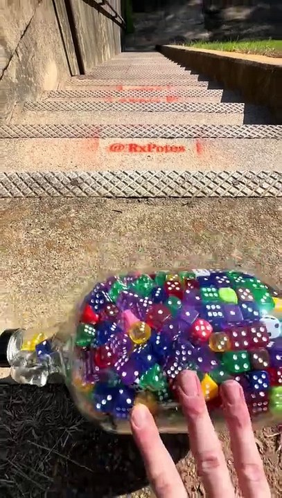 Crushing smooth bottles on stairs 🔥 ⚠️#full #trending #pakistan #statisfying #asmr #viraltiktok