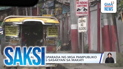 Ilegal na pagparada ng mga pampubliko at pribadong sasakyan sa Makati | Saksi