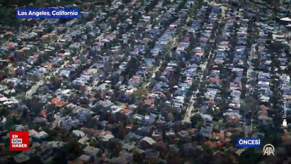 Los Angeles yangınlarının öncesi ve sonrası