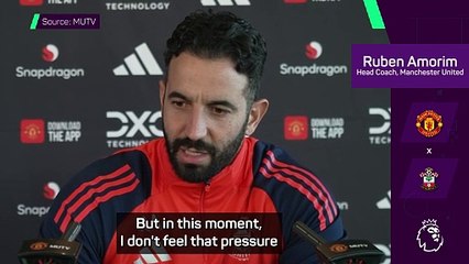 Amorim insists he's not feeling the weight of Manchester United job