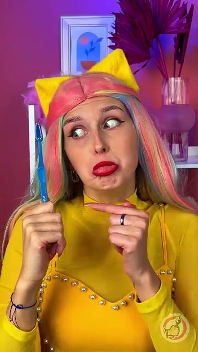 HOW TO BRUSH THE TEETH | MOM HAS A CANDY TOOTHPASTE