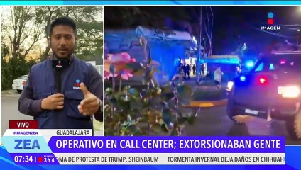 Desmantelan un presunto call center dedicado a la extorsión en Guadalajara