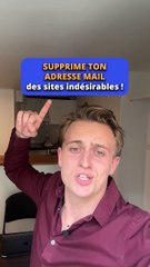 Supprime ton adresse mail des sites indésirables 😱🚀