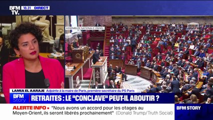 Retraites: "Le compte n'y est pas à ce stade", affirme Lamia El Aaraje (PS)