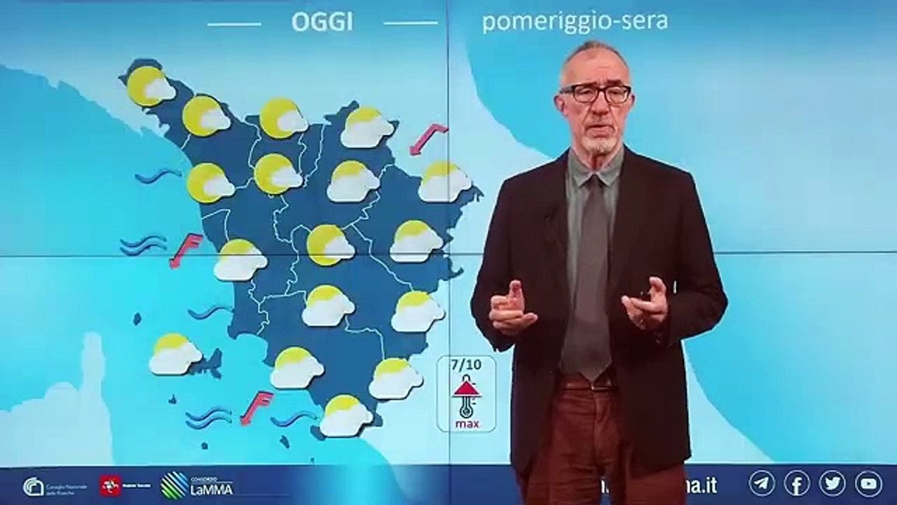 Meteo, le previsioni in Toscana per mercoled? 15 e gioved? 16 gennaio
