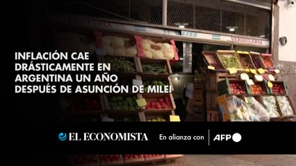 Inflación cae drásticamente en Argentina un año después de asunción de Milei