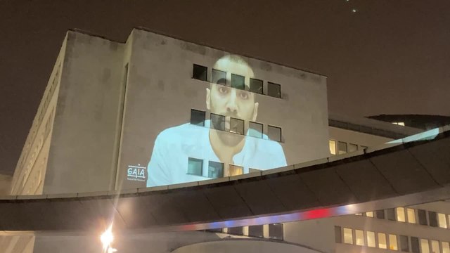 Action organisée par Gaia à Bruxelles pour demander d'interdire la vente de feux d'artifice