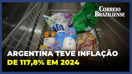 Argentina teve inflação de 117,8% em 2024, 94 pontos a menos que em 2023