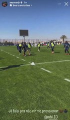 Neymar sigue deslumbrando: atentos a su vacile en el entrenamiento