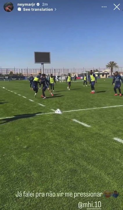 Neymar sigue deslumbrando: atentos a su vacile en el entrenamiento