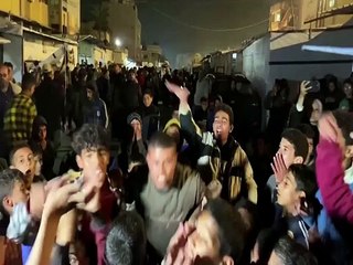 Así fueron los festejos en Gaza, tras el acuerdo entre Israel y Hamás.