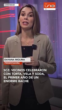 POBLADORES DE SAN CARLOS CELEBRAN EL PRIMER AÑO DE UN BACHE Y EXIGEN SU REPARACIÓN