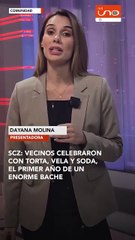 POBLADORES DE SAN CARLOS CELEBRAN EL PRIMER AÑO DE UN BACHE Y EXIGEN SU REPARACIÓN