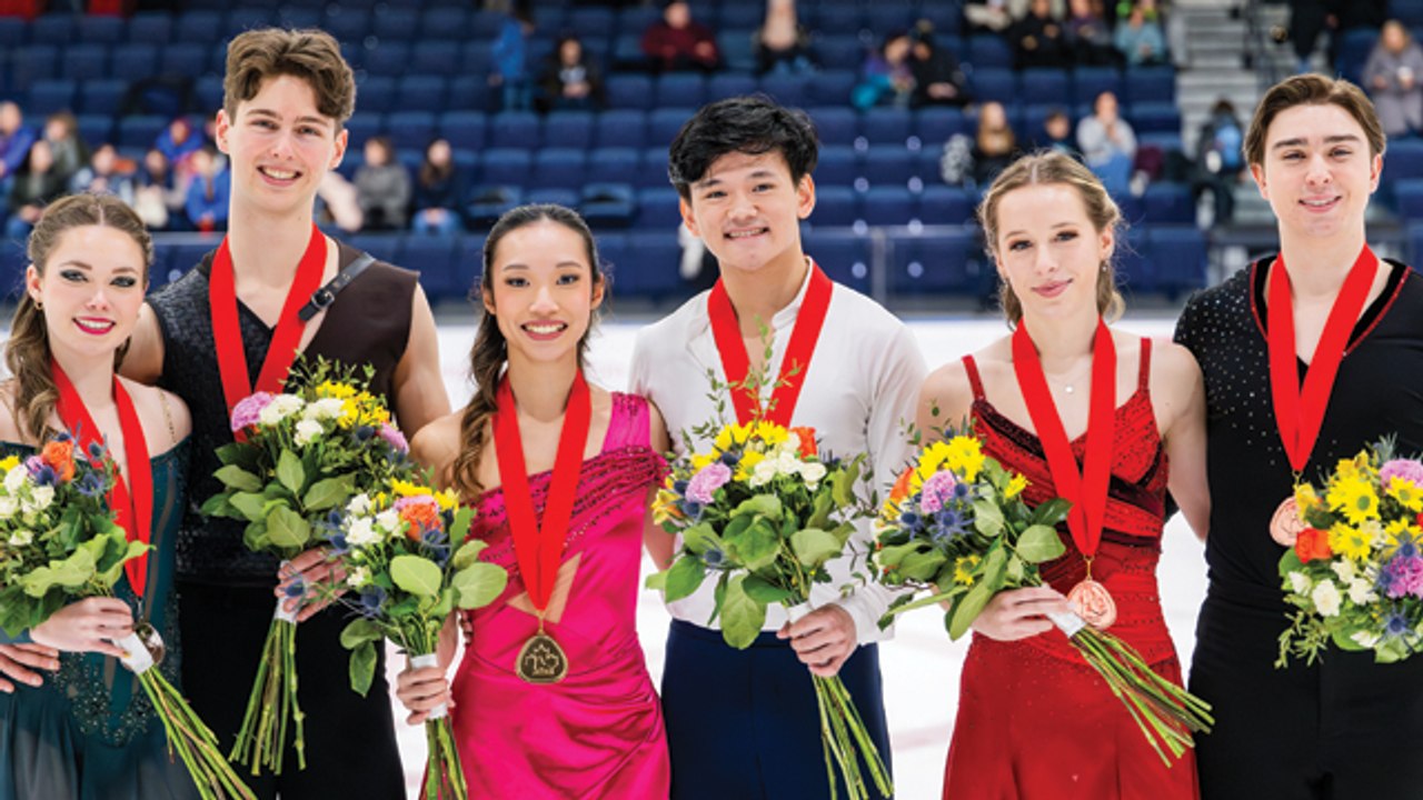 Championnats nationaux canadiens de patinage 2025 - Cérémonie de la victoire - Hommes & danse sur glace juniors